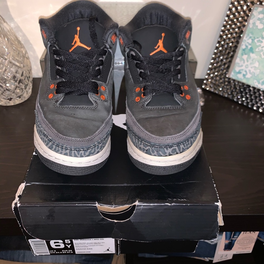 Air Jordan 1 Mid Black-Wolf Grey Fear Pack